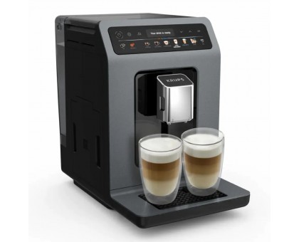 Кофемашина Krups Evidence Hot & Cold 2.3л, зерно, автомат.капучинатор, OLED диспл, авторецептов - 18, серо - черный Кофемашина Krups Evidence Hot & Cold 2.3л, зерно, автомат.капучинатор, OLED диспл, авторецептов - 18, серо - черный