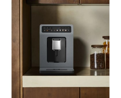 Кофемашина Krups Evidence Hot & Cold 2.3л, зерно, автомат.капучинатор, OLED диспл, авторецептов - 18, серо - черный Кофемашина Krups Evidence Hot & Cold 2.3л, зерно, автомат.капучинатор, OLED диспл, авторецептов - 18, серо - черный