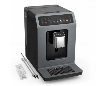 Кофемашина Krups Evidence Hot & Cold 2.3л, зерно, автомат.капучинатор, OLED диспл, авторецептов - 18, серо - черный Кофемашина Krups Evidence Hot & Cold 2.3л, зерно, автомат.капучинатор, OLED диспл, авторецептов - 18, серо - черный