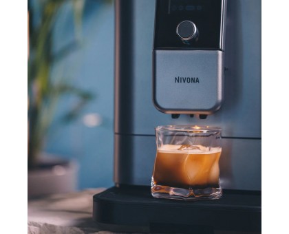 Кавомашина Nivona CafeRomatica, 1.8л, зерно+мелена, автомат.капуч, дисплей, авторецептів -9, пригот, холодної кави, перлинно-блакитний Кавомашина Nivona CafeRomatica, 1.8л, зерно+мелена, автомат.капуч, дисплей, авторецептів -9, пригот, холодної кави, перлинно-блакитний