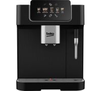Кофемашина Beko 2.0л, зерно + молоко, ручной капучинатор, авторецептов - 5, черный