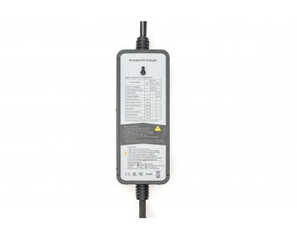 Пристрій зарядний DIGITUS EV Single Phase, 3.7kW, 5 m, Schuko to Type 2, з блоком керування та індикуації заряду