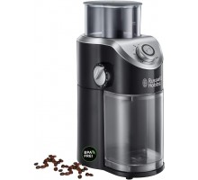 Кофемолка Russell Hobbs жернова Classic 140Вт, объем зерен-100г, регул.степень помола, пластик, черный