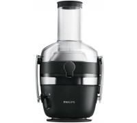 Соковыжималка Philips Avance Collection центробежная 1000Вт, чаша-1л, жмых-2.1л, желоб на целое яблоко, пластик, черный
