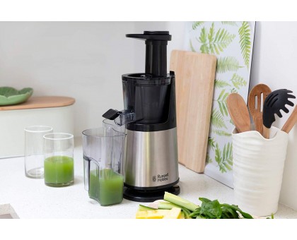 Соковыжималка  Russell Hobbs 25170-56 Slowjuicer,150Вт, шнековая, нержавеющая сталь