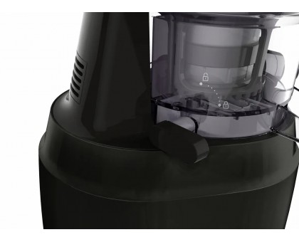 Соковыжималка Tefal Juiceo шнековая 150Вт, чаша-0.8л, жмых-0.8л, насадка для цитрусовых, пластик, черно-крассный