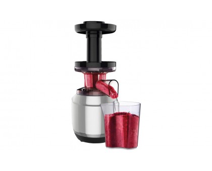 Соковыжималка Tefal Juice&Clean шнековая 150Вт, чаша-0.8л, жмых-0.8л, пластик, серебристо-черный