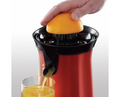 Соковыжималка Russell Hobbs Colours Plus цитрус-пресс 600Вт, 2 насадки в комплекте, пластик, крассный