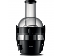 Соковыжималка Philips Viva Collection центробежная 800Вт, чаша-2л, жмых-1.2л, желоб на целое яблоко, пластик, черный