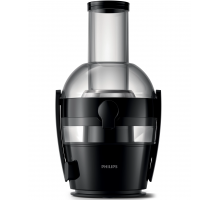 Соковыжималка Philips Viva Collection центробежная 800Вт, чаша-2л, жмых-1.2л, желоб на целое яблоко, пластик, черный