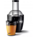 Соковитискач Philips Viva Collection відцентрований 800Вт, чаша-2л, жмих-1.2л, жолоб на ціле яблуко, пластик, чорний