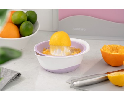 Соковитискач ручний для цитрусових Ardesto Fresh, 0.6л, пластик, ліловий
