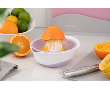 Соковитискач ручний для цитрусових Ardesto Fresh, 0.6л, пластик, ліловий