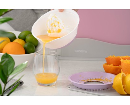Соковитискач ручний для цитрусових Ardesto Fresh, 0.6л, пластик, ліловий