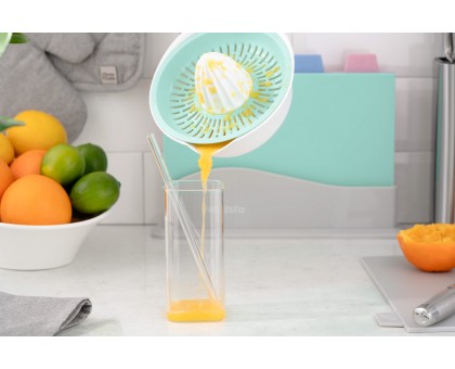 Соковитискач ручний для цитрусових Ardesto Fresh, 0.6л, пластик, блакитний