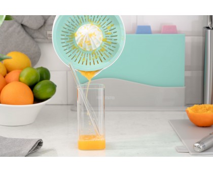 Соковитискач ручний для цитрусових Ardesto Fresh, 0.6л, пластик, блакитний