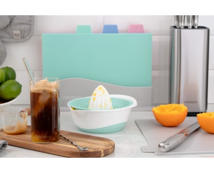 Соковитискач ручний для цитрусових Ardesto Fresh, 0.6л, пластик, блакитний