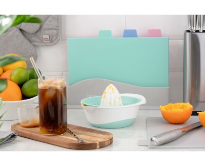 Соковитискач ручний для цитрусових Ardesto Fresh, 0.6л, пластик, блакитний