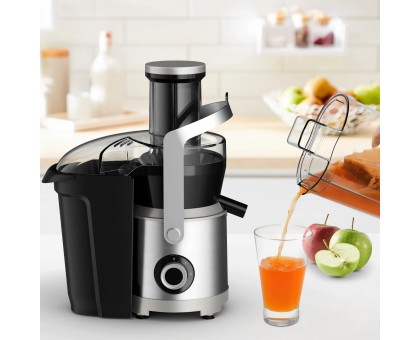 Соковыжималка Tefal Nutri XXL центробежная 1000Вт, чаша-0.8л, жмых-2.2 л, желоб на целое яблоко, пластик/металл, черный
