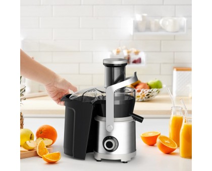 Соковыжималка Tefal Nutri XXL центробежная 1000Вт, чаша-0.8л, жмых-2.2 л, желоб на целое яблоко, пластик/металл, черный