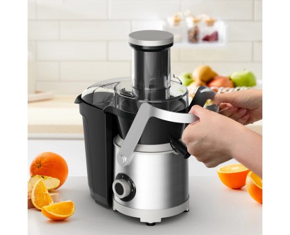Соковыжималка Tefal Nutri XXL центробежная 1000Вт, чаша-0.8л, жмых-2.2 л, желоб на целое яблоко, пластик/металл, черный