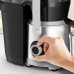 Соковыжималка Tefal Nutri XXL центробежная 1000Вт, чаша-0.8л, жмых-2.2 л, желоб на целое яблоко, пластик/металл, черный