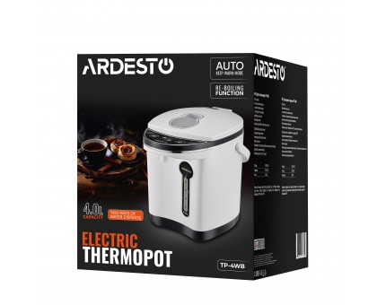 Термопот Ardesto 4л, пластик, сіро-чорний