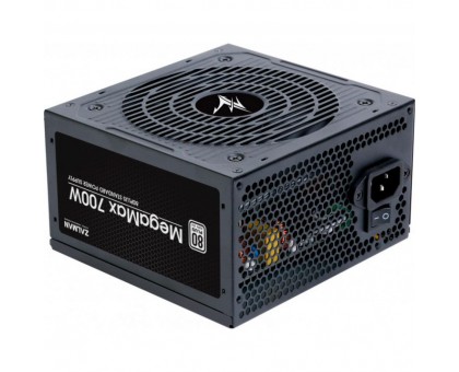 Блок живлення Zalman Megamax (700W), 83%, 80+ White, 120мм, 1xMB 24pin(20+4), 2xCPU (8pin+(4+4)pin) 4xMolex, 6xSATA, 4xPCIe 8pin(6+2) Блок живлення Zalman Megamax (700W), 83%, 80+ White, 120мм, 1xMB 24pin(20+4), 2xCPU (8pin+(4+4)pin) 4xMolex, 6xSATA, 4xPCIe 8pin(6+2)