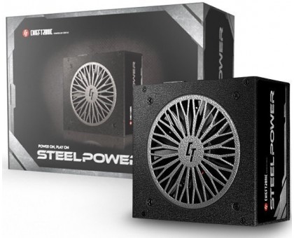 Блок питания CHIEFTEC Steel Power (750W), >85%, 80+ Bronze, 120мм, 1xMB 24pin(20+4), 2xCPU 8pin(4+4), 3xMolex, 6xSATA, 4xPCIe 8pin(6+2), Fully Modular Блок питания CHIEFTEC Steel Power (750W), >85%, 80+ Bronze, 120мм, 1xMB 24pin(20+4), 2xCPU 8pin(4+4), 3xMolex, 6xSATA, 4xPCIe 8pin(6+2), Fully Modular