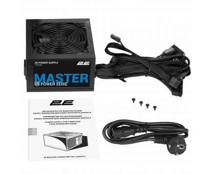 Блок живлення 2E Master Power (750W), >80%, 80+ White, 120мм, 1xMB 24pin(20+4), 1xCPU 8pin(4+4), 3xMolex, 5xSATA, 4xPCIe 8pin(6+2) Блок живлення 2E Master Power (750W), >80%, 80+ White, 120мм, 1xMB 24pin(20+4), 1xCPU 8pin(4+4), 3xMolex, 5xSATA, 4xPCIe 8pin(6+2)