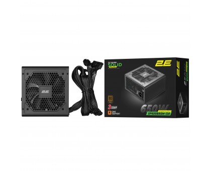 Блок живлення 2E GAMING Solid Power (650W), >85%, 80+ Bronze, 120мм, 1xMB 24pin(20+4), 2xCPU 8pin(4+4), 3xMolex, 6xSATA, 4xPCIe 8pin(6+2), Semi Modular Блок живлення 2E GAMING Solid Power (650W), >85%, 80+ Bronze, 120мм, 1xMB 24pin(20+4), 2xCPU 8pin(4+4), 3xMolex, 6xSATA, 4xPCIe 8pin(6+2), Semi Modular