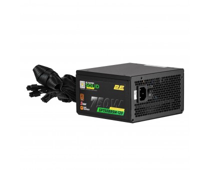Блок питания 2E GAMING Solid Power (750W), >85%, 80+ Bronze, 120мм, 1xMB 24pin(20+4), 2xCPU 8pin(4+4), 3xMolex, 6xSATA, 4xPCIe 8pin(6+2), Semi Modular Блок питания 2E GAMING Solid Power (750W), >85%, 80+ Bronze, 120мм, 1xMB 24pin(20+4), 2xCPU 8pin(4+4), 3xMolex, 6xSATA, 4xPCIe 8pin(6+2), Semi Modular