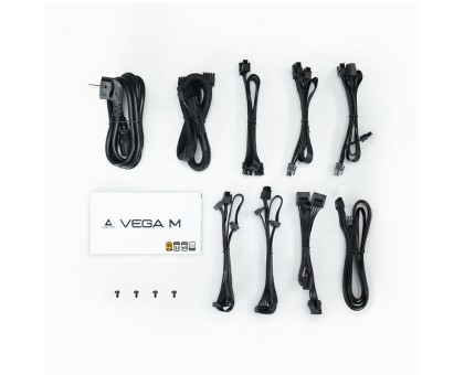 Блок питания CHIEFTEC Vega M (850W), >90%, 80+ Gold, 135мм FDB, 1xMB 24pin(20+4), 2xCPU 8pin(4+4), 3xMolex, 6xSATA, 4xPCIe 8pin(6+2), 1xPCIe GEN5 16pin, Fully Modular Блок питания CHIEFTEC Vega M (850W), >90%, 80+ Gold, 135мм FDB, 1xMB 24pin(20+4), 2xCPU 8pin(4+4), 3xMolex, 6xSATA, 4xPCIe 8pin(6+2), 1xPCIe GEN5 16pin, Fully Modular