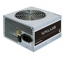 Блок питания CHIEFTEC Value  (400W), >80%, 80+ White(230V Only), 120мм, 1xMB 24pin(20+4), 1xCPU 8pin(4+4), 2xMolex, 3xSATA, 1xPCIe 8pin(6+2), Bulk