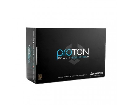 Блок питания CHIEFTEC Proton  (650W), >85%, 80+ Bronze, 140мм, 1xMB 24pin(20+4), 1xCPU 8pin(4+4), 3xMolex, 6xSATA, 4xPCIe 8pin(6+2), Fully Modular