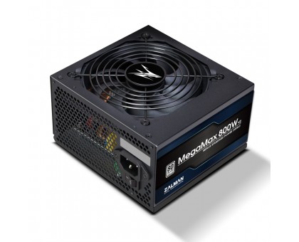 Блок живлення Zalman Megamax (800W), 83%, 80+ White, 120мм, 1xMB 24pin(20+4), 2xCPU (8pin+(4+4)pin) 4xMolex, 8xSATA, 4xPCIe 8pin(6+2) Блок живлення Zalman Megamax (800W), 83%, 80+ White, 120мм, 1xMB 24pin(20+4), 2xCPU (8pin+(4+4)pin) 4xMolex, 8xSATA, 4xPCIe 8pin(6+2)