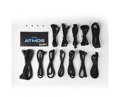 Блок живлення CHIEFTEC Atmos  (750W), >90%, 80+ Gold, 120мм FDB, 1xMB 24pin(20+4), 2xCPU 8pin(4+4), 4xMolex, 9xSATA, 2xPCIe 8pin(6+2), 1xPCIe GEN5 16pin, Fully Modular