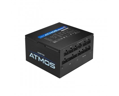 Блок живлення CHIEFTEC Atmos  (750W), >90%, 80+ Gold, 120мм FDB, 1xMB 24pin(20+4), 2xCPU 8pin(4+4), 4xMolex, 9xSATA, 2xPCIe 8pin(6+2), 1xPCIe GEN5 16pin, Fully Modular
