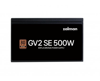 Блок живлення Zalman GV2SE (500W) 88%, 80+ Bronze, 120мм, 1xMB 24pin(20+4), 1xCPU(4pin+ 8pin), 3xMolex, 6xSATA, 2xPCIe 8pin(6+2) Блок живлення Zalman GV2SE (500W) 88%, 80+ Bronze, 120мм, 1xMB 24pin(20+4), 1xCPU(4pin+ 8pin), 3xMolex, 6xSATA, 2xPCIe 8pin(6+2)