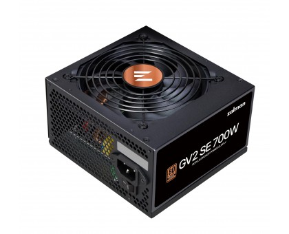 Блок живлення Zalman GV2SE  (700W) 88%, 80+ Bronze, 120мм, 1xMB 24pin(20+4), 1xCPU(4+4 pin + 8pin), 4xMolex, 6xSATA, 4xPCIe 8pin(6+2)