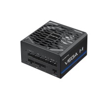 Блок живлення CHIEFTEC Vega M (850W), >90%, 80+ Gold, 135мм FDB, 1xMB 24pin(20+4), 2xCPU 8pin(4+4), 3xMolex, 6xSATA, 4xPCIe 8pin(6+2), 1xPCIe GEN5 16pin, Fully Modular