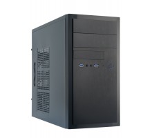 Корпус CHIEFTEC Elox HT-01B, без БЖ, 2xUSB3.1, VGA 340мм, mATX, чорний