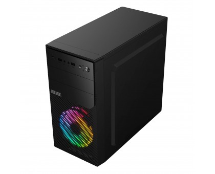 Корпус 2E Basis RD850 без БЖ 1xUSB3.0, 2xUSB2.0, 1x120мм ARGB, VGA 290мм, Metal Side Panel, mATX, чорний