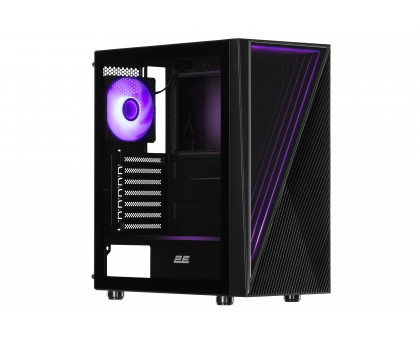 Корпус 2E GAMING Infinity G205A без БЖ 2xUSB3.0, 1xUSBType-C, 1x120мм ARGB, 2x120мм, VGA 345мм, LCS ready, TG Side Panel, ATX, чорний