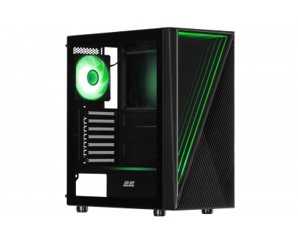Корпус 2E GAMING Infinity G205A без БЖ 2xUSB3.0, 1xUSBType-C, 1x120мм ARGB, 2x120мм, VGA 345мм, LCS ready, TG Side Panel, ATX, чорний