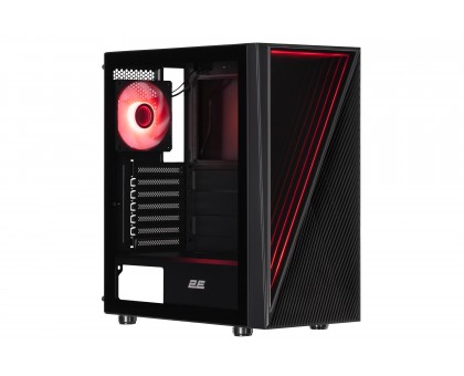 Корпус 2E GAMING Infinity G205A без БЖ 2xUSB3.0, 1xUSBType-C, 1x120мм ARGB, 2x120мм, VGA 345мм, LCS ready, TG Side Panel, ATX, чорний