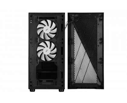 Корпус 2E GAMING Infinity G205A без БЖ 2xUSB3.0, 1xUSBType-C, 1x120мм ARGB, 2x120мм, VGA 345мм, LCS ready, TG Side Panel, ATX, чорний