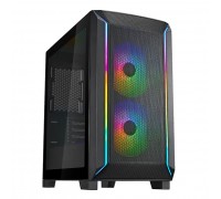 Корпус SilverStone Fara FA312Z-BG без БЖ, 2xUSB3.0, 2x140мм, ARGB VGA 365мм, LCS ready, TG Side Panel, mATX, чорний
