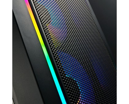 Корпус SilverStone Fara FA312Z-BG без БЖ, 2xUSB3.0, 2x140мм, ARGB VGA 365мм, LCS ready, TG Side Panel, mATX, чорний