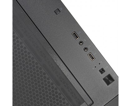 Корпус SilverStone Fara FA312Z-BG без БЖ, 2xUSB3.0, 2x140мм, ARGB VGA 365мм, LCS ready, TG Side Panel, mATX, чорний
